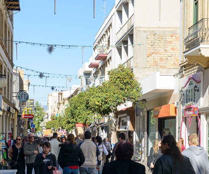 _DSC0020 Walking at Ledra street in Nicosia.