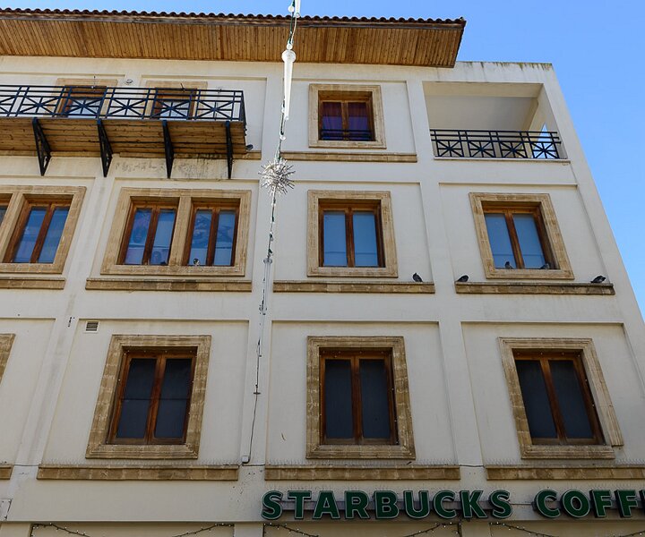 _DSC0027 House facade at Ledra street in Nicosia.