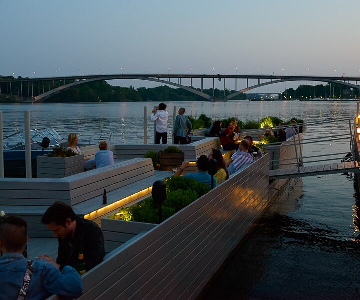 _DSC0077 At Mälarpaviljongen in the evening.