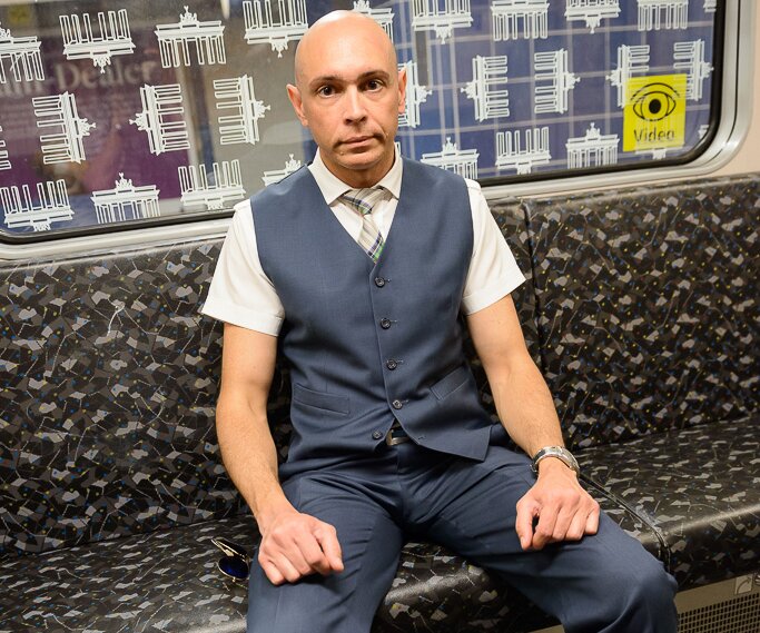 _DSC0036 Markos in the subway in Berlin.