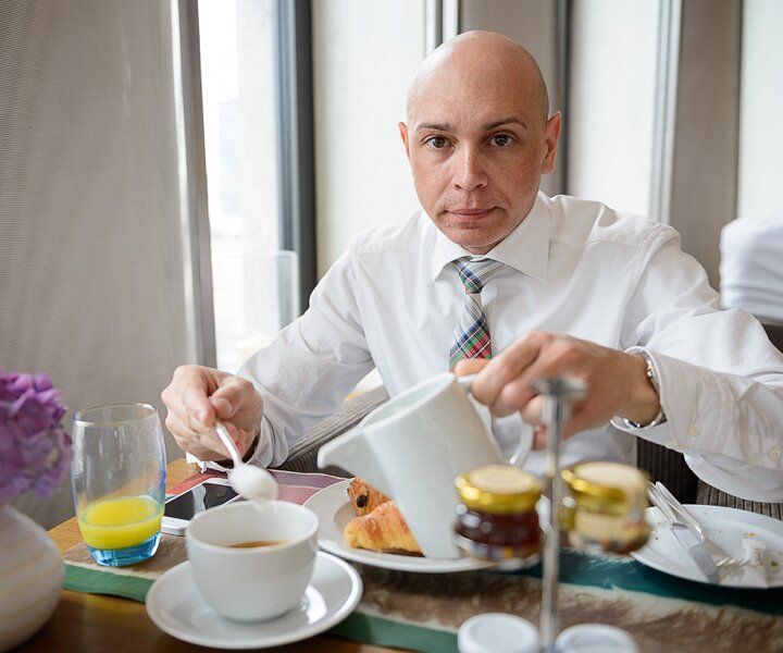 _DSC0001 Starting the day with a delicious breakfast in the lounge at the hotel.