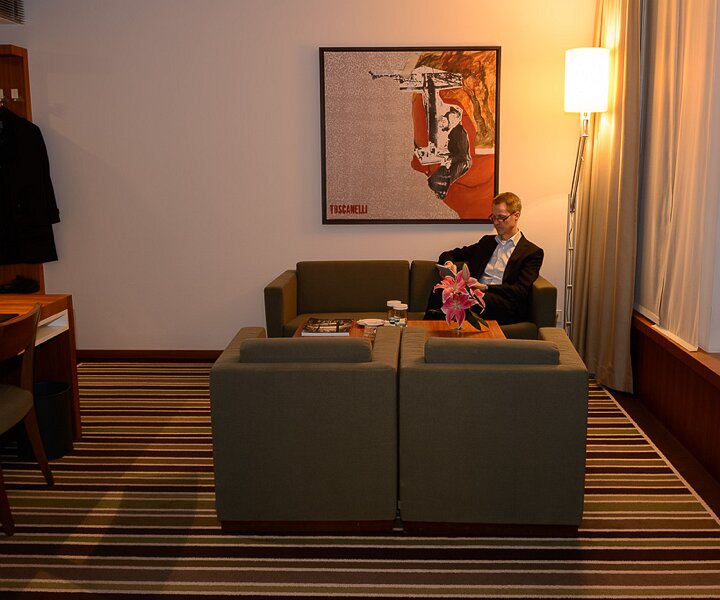 _DSC0160 The hotel room at Sofitel Berlin Kurfürstendamm.