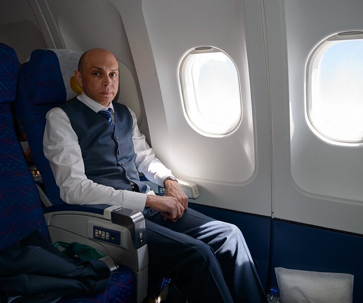 _DSC0013 Markos on an early morning flight to Cyprus.