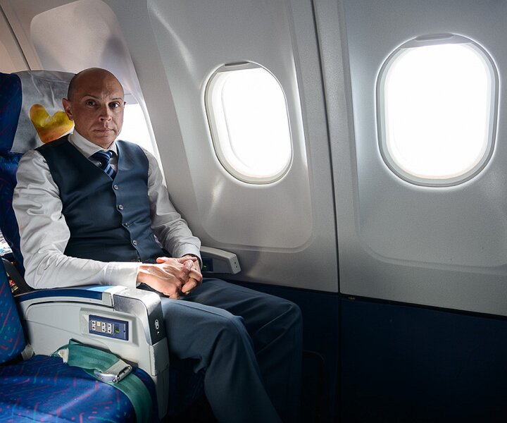 _DSC0033 Markos on the flight to Sweden.
