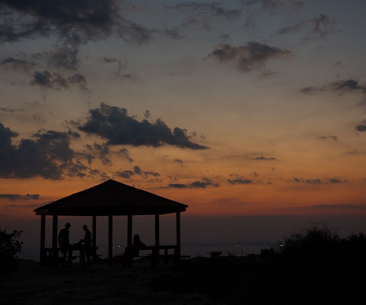 _DSC0119 At the viewpoint at Cavo Greco after sunset.