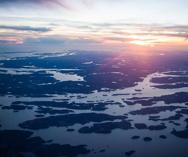 _DSC0009 View over the Stockholm archipelago at sunset.