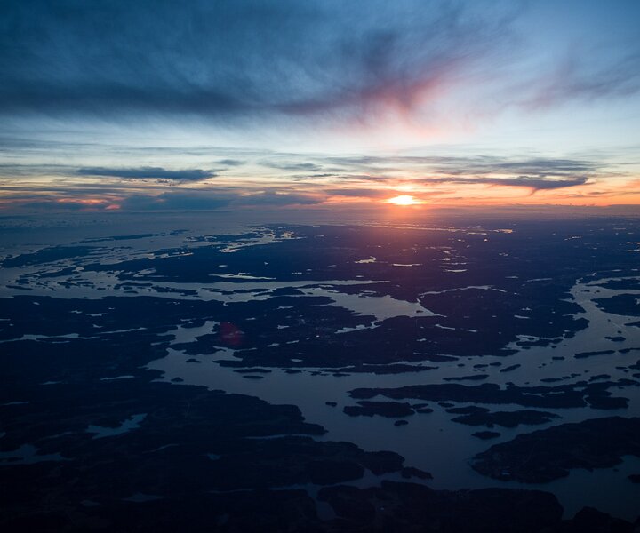 _DSC0011 View over the Stockholm archipelago at sunset.