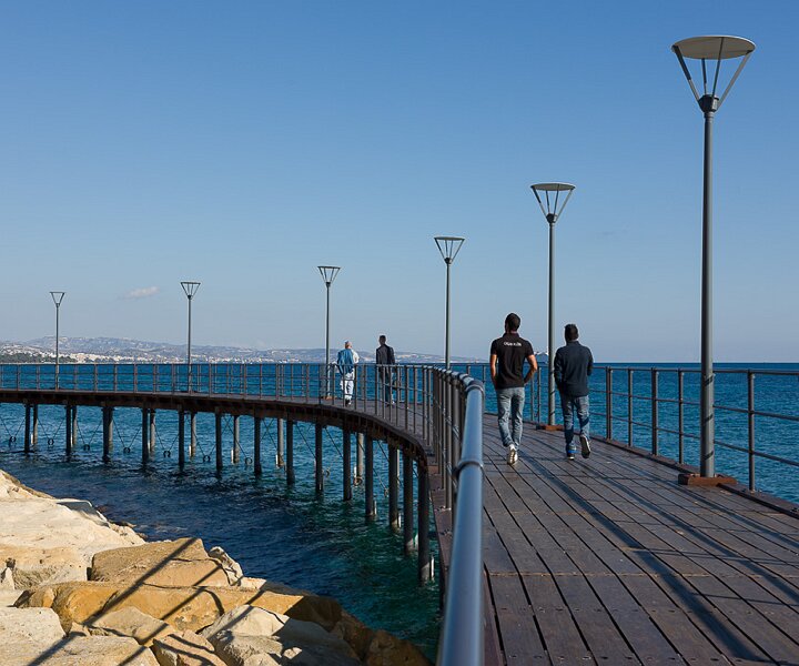 _DSC0045 Walking by the seaside promenade in Limassol.