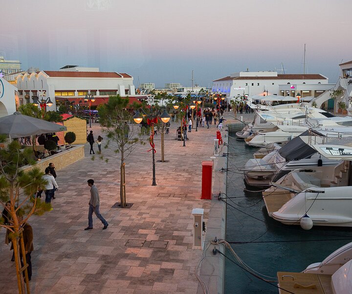 _DSC0023 View of Limassol Marina from Pyxida restaurant.