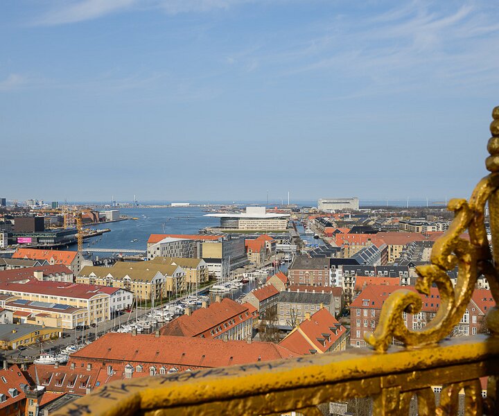 _DSC0013 View from the spire of Vor Frelsers Kirke (Church of Our Saviour) in Copenhagen.