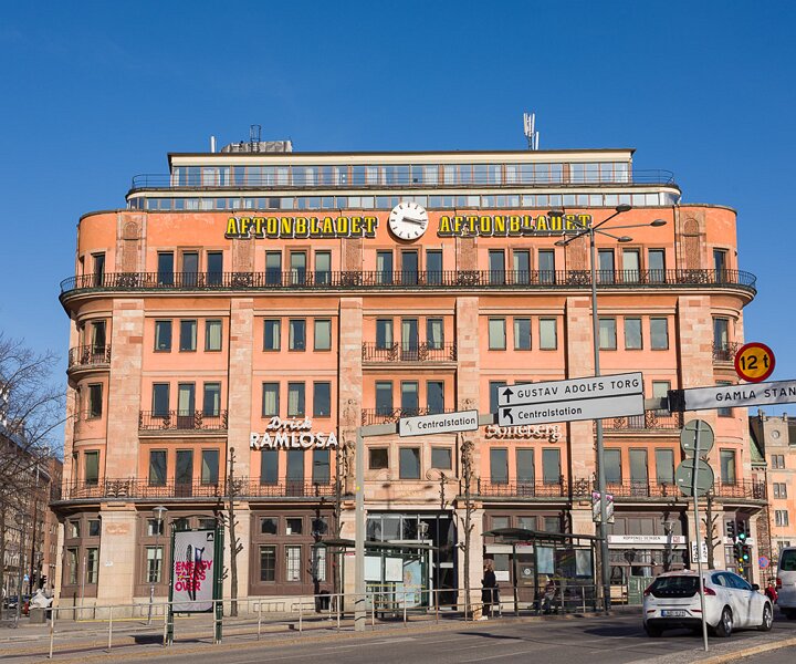 _DSC0045 Building in the city center of Stockholm.