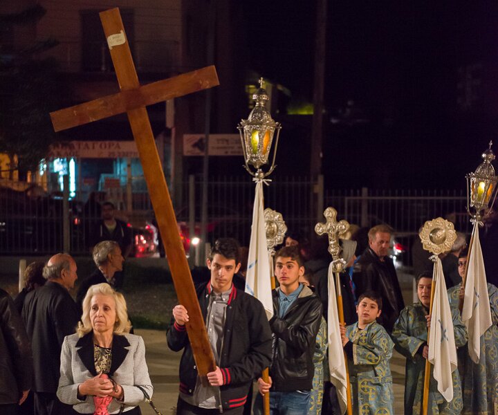 _DSC0055 Outside the church in Limassol on Good Friday.
