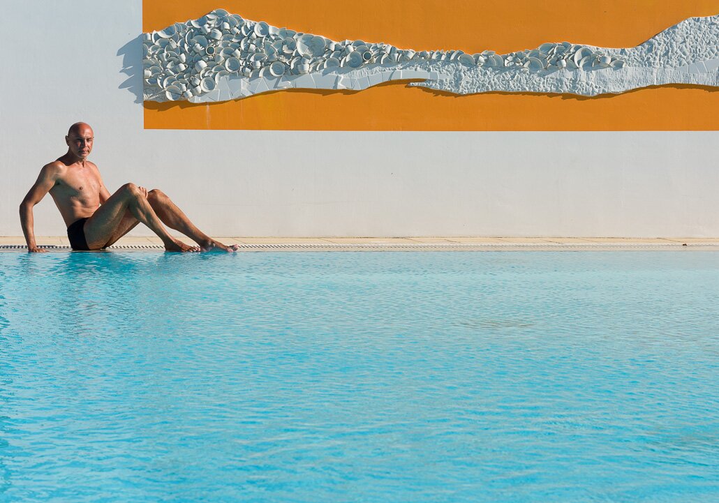 At Capo Bay hotel in July