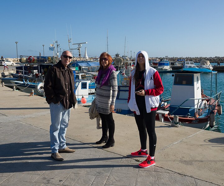 _DSC2330 Nicos, Mina and Ingrid at Zygi for lunch on Epiphany day.