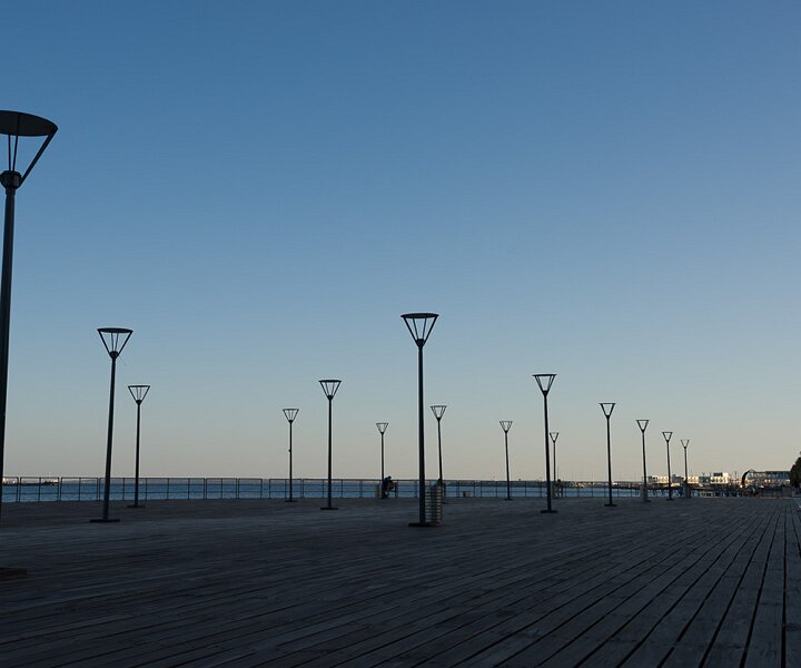 _DSC4157 At Limassol seaside promenade at sunset.