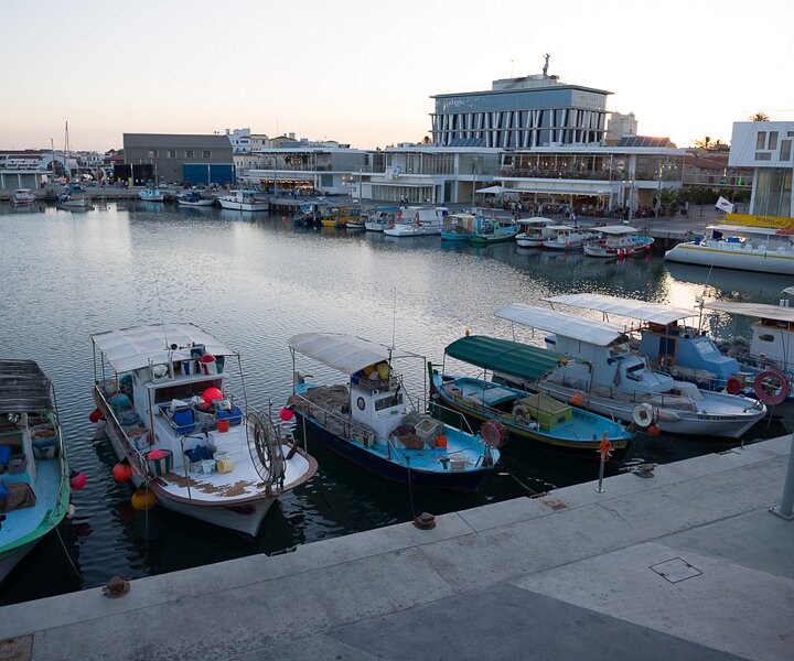 _DSC4183 At the old harbour in Limassol at sunset.