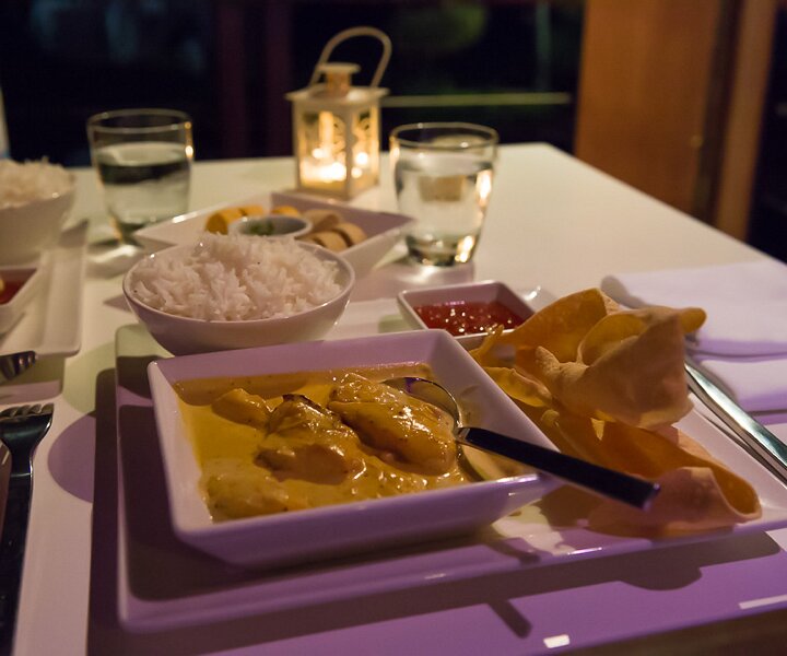 _DSC1162 Chicken Korma for dinner at Koi of Capo Bay hotel.
