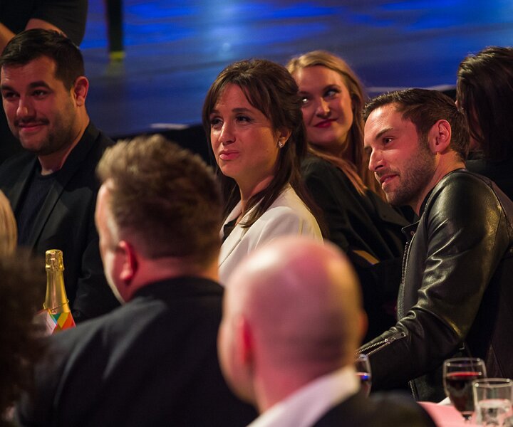 _DSC1252 Edward af Sillén, Petra Mede and Måns Zelmerlöw in the audience.