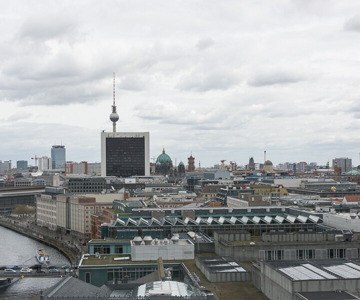 _DSC8018 View from the glass dome of the Reichstag building in Berlin.