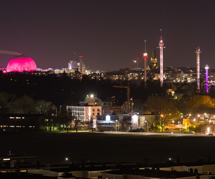 _DSC0252 View of Stockholm from Gärdet in the evening.