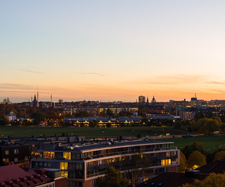_DSC9863 View of Stockholm from Gärdet at sunset.