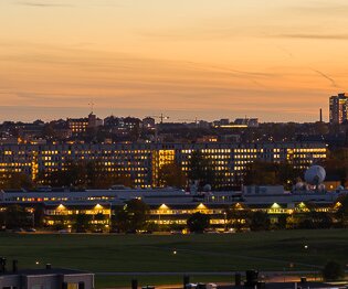 _DSC9867-Pano View of Stockholm from Gärdet at sunset.