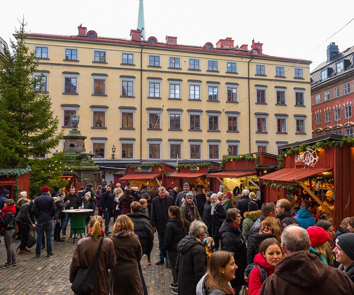 _DSC0310 Christmas market at Stortorget in the old town of Stockholm.