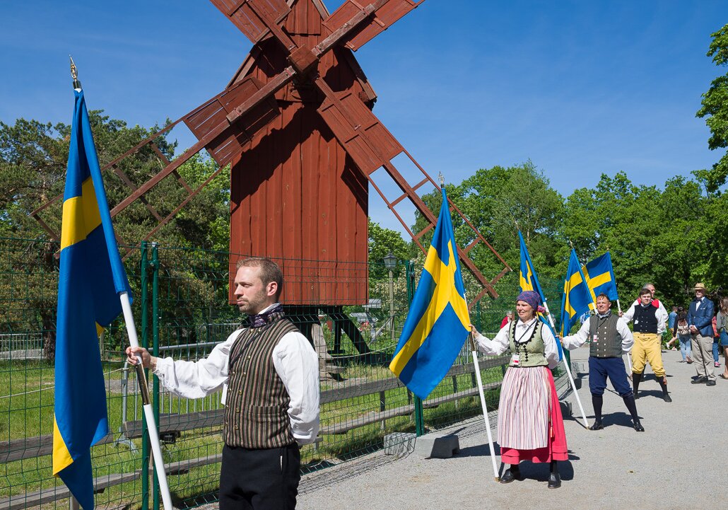 At Skansen At Skansen on Sweden's national day, June 6.