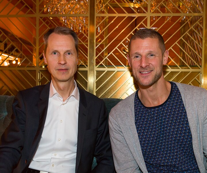 _DSC1221 Arto and Andreas at Haymarket for dinner.