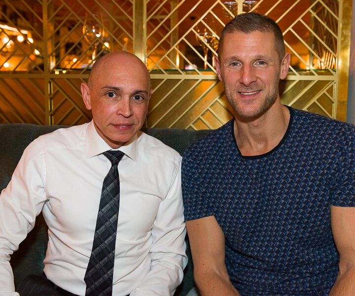_DSC1225 Markos and Andreas at Haymarket for dinner.