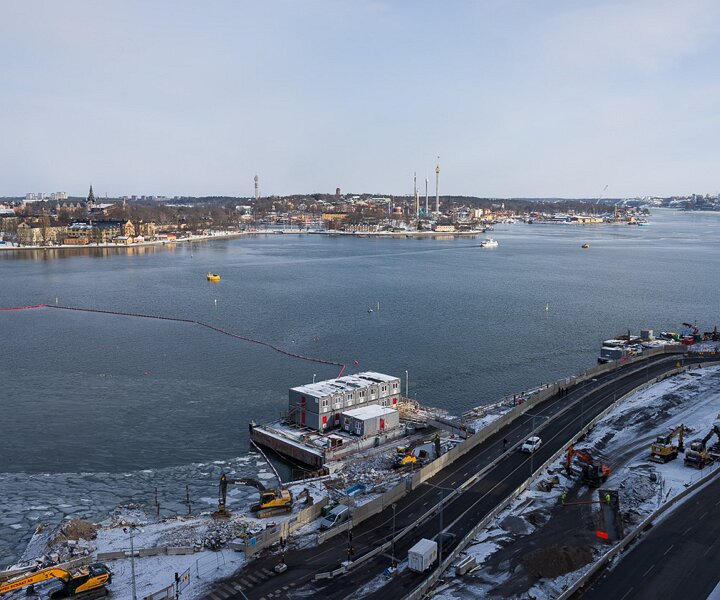 _DSC1764 View towards Djurgården and the construction works at Stadsgården.