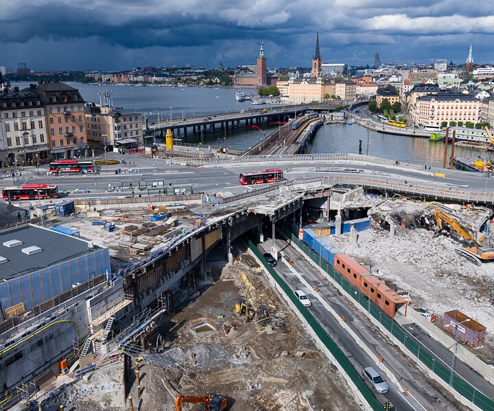 _DSC1813 View of the construction works at Slussen.