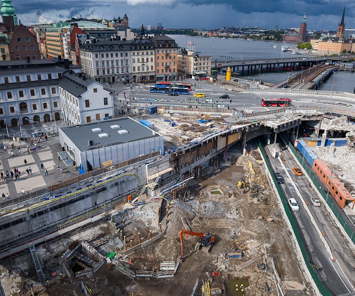 _DSC1817 View of the construction works at Slussen.