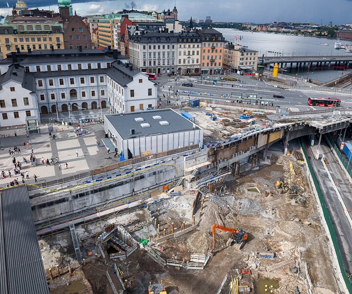_DSC1828 View of the construction works at Slussen.