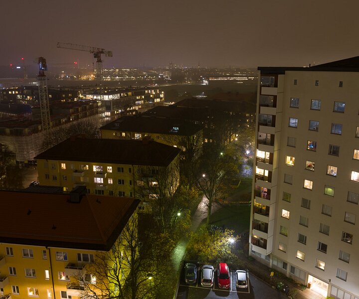 _DSC3735 Dark November evenings. View at Gärdet.