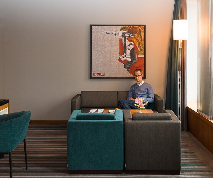 _DSC3896 Arto relaxing in the hotel suite.