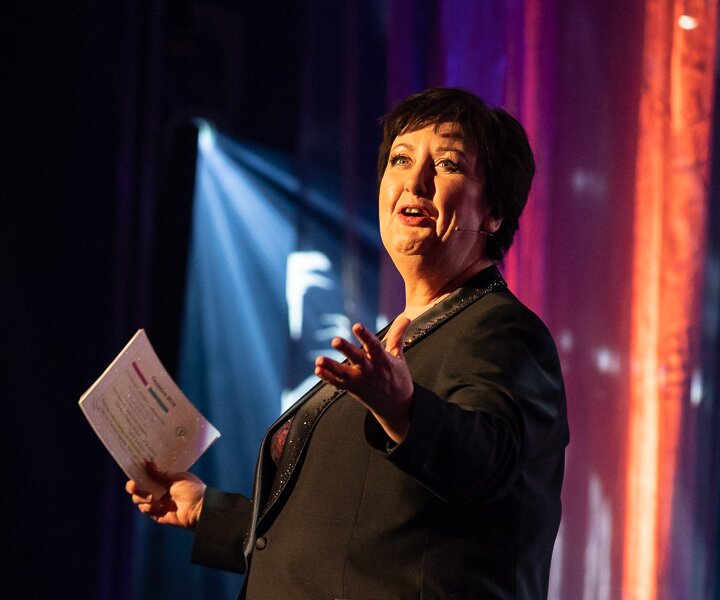 _DSC3193 Babben Larsson, hostess of the QX Gala 2019.