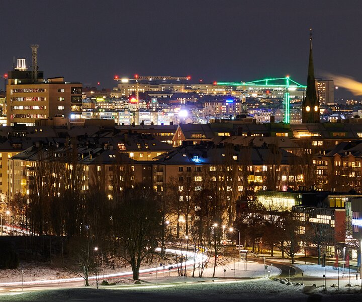 _DSC1503 1 View from the apartment at Gärdet in December.