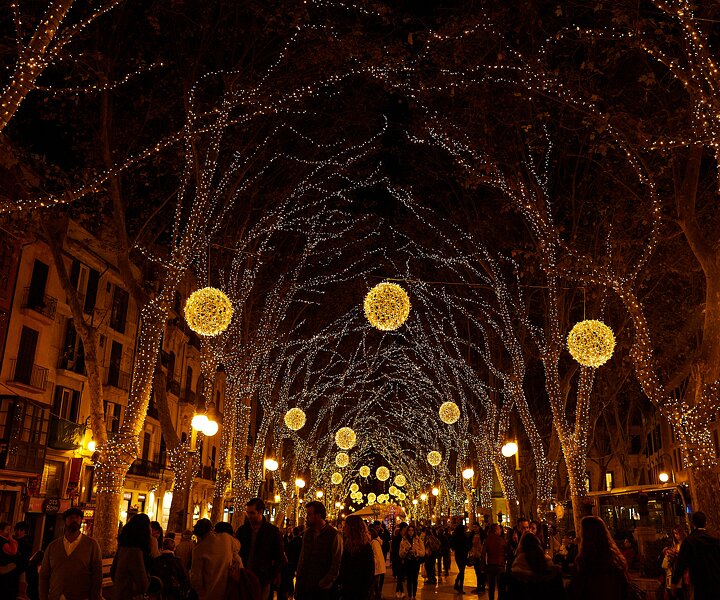 _DSC1857 At Passeig del Born in Palma with its beautiful Christmas lights.