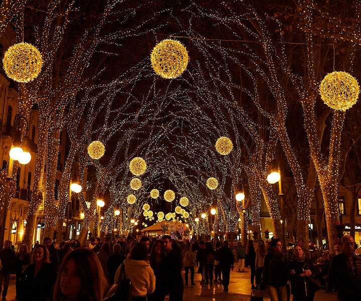 _DSC1860 At Passeig del Born in Palma with its beautiful Christmas lights.