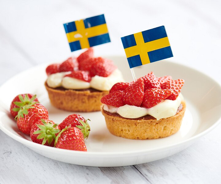 _DSC5626 Sweden's National Day. Celebrating with strawberry tarts.