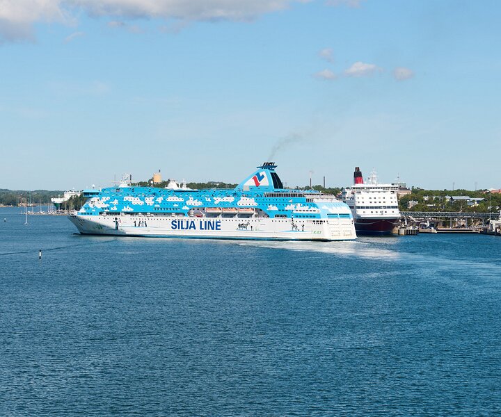 _DSC6301 Boat trip, arriving at Mariehamn.