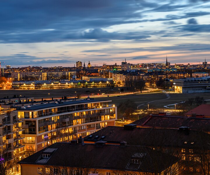 _DSC1611-HDR Evening view of Gärdet in spring.