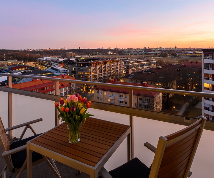 _DSC1661-HDR Evening view of Gärdet in spring.