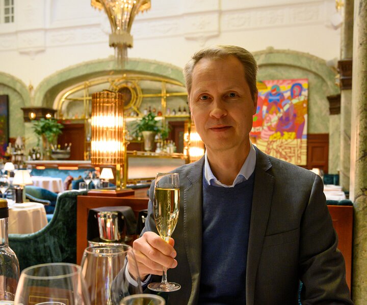 _DSC2690 Arto having birthday dinner at Bank Hotel.