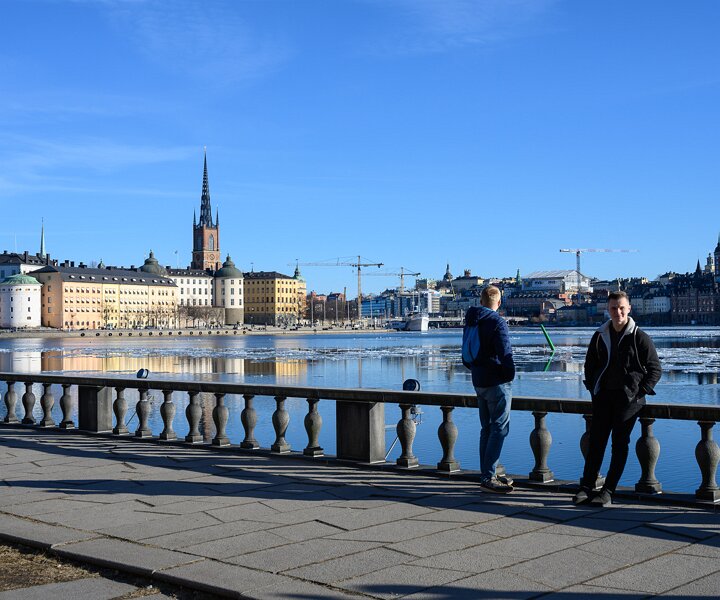 _DSC7651 Enjoying the sun of spring at the Stockholm City Hall.