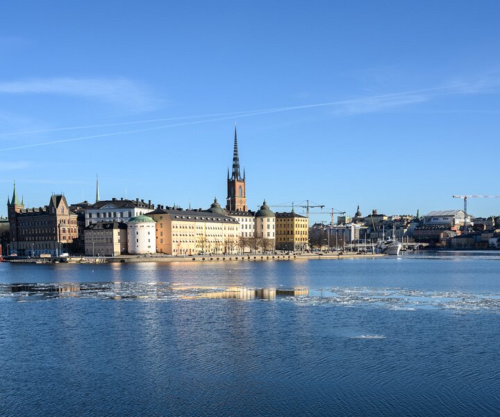 _DSC7670 View from Stockholm City Hall. The ice on the water is melting.