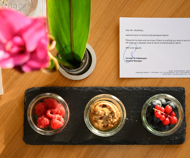 _DSC9781 Welcoming at the hotel in Berlin.