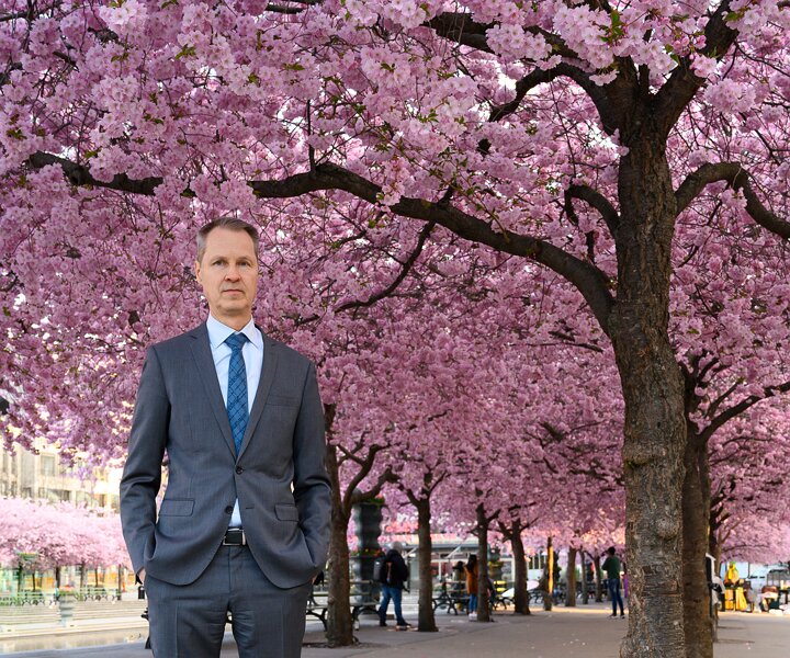_DSC0372-1 Arto at the cherry blossom in Kungsträdgården.
