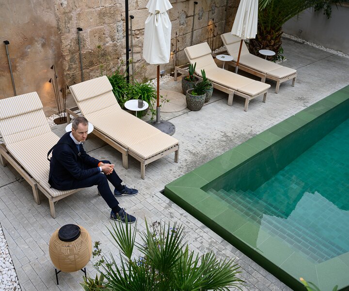 _DSC0487 Arto at the pool area at hotel Concepció by Nobis in Palma.